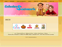 Tablet Screenshot of golosinassantamaria.com